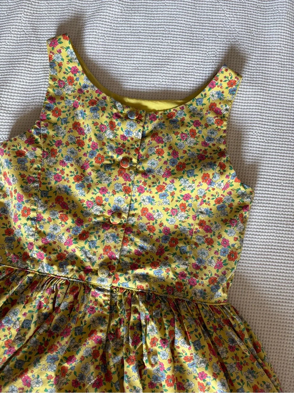 Polo by Ralph Lauren Yellow Floral Tank Dress